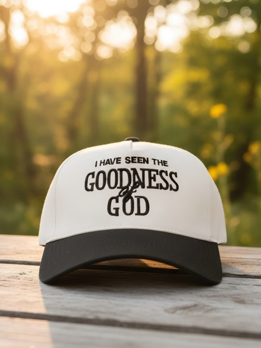 New! I Have Seen The Goodness of God Black Baseball Cap Hat